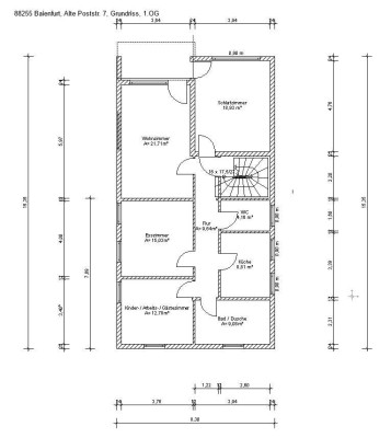 Schöne  helle 4-Zimmer-Wohnung mit EBK in Baienfurt, Ausstattung gut, solide, jedoch nicht modern