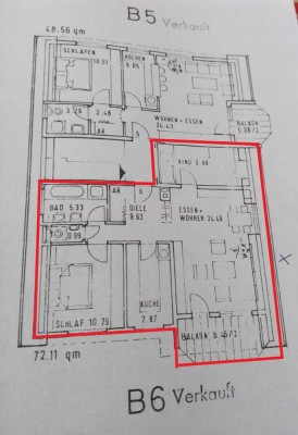 Geschmackvolle 4-Raum-DG-Wohnung mit Einbauküche in Obersulm