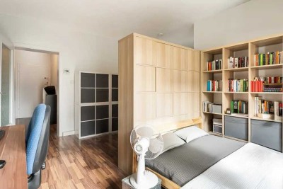 Geschmackvolle, neuwertige 1-Zimmer-Loft-Wohnung mit Balkon und Einbauküche in Köln Nippes