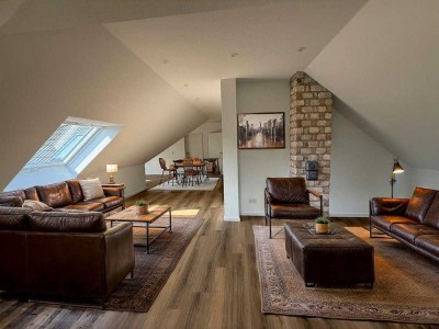 Design trifft Gemütlichkeit – 2 ZKB über den Dächern von Diepholz mit Stil & Struktur