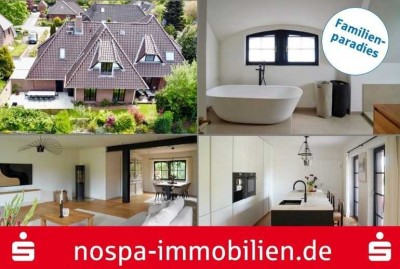 Umfassend und hochwertig saniertes Einfamilienhaus mit massiver Garage, Carport  und 2 Terrassen