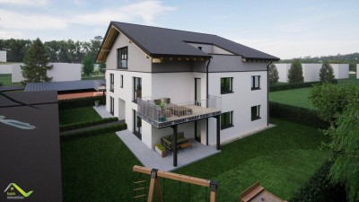 Neubau Ried/Tumeltsham-2 Terassenwohnungen im Obergeschoss mit Lift, Doppelcarport, Topausstattung