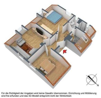 Schöne, möblierte,  modernisierte drei Zimmer Wohnung im 2-Fam.-Haus in Stuttgart, Stammheim