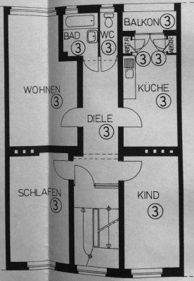 Ruhige 3-Zimmer-Wohnung mit Loggia in Köln-Buchheim