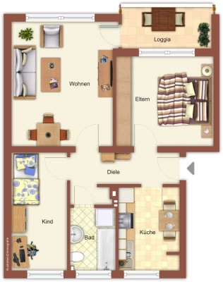 Demnächst frei! 4-Zimmer-Wohnung in Mönchengladbach Rheindahlen