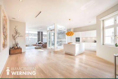 Palais am Hofgarten: Penthouse mit zwei Balkonen, Dachterrasse & luxuriöser Ausstattung