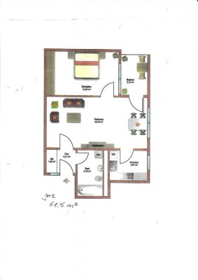 Renovierte 2,5-Raum-Wohnung direkt am Ostpark mit Loggia / Blick ins Grüne