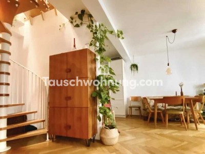 Tauschwohnung: Günstige 1,5 Zimmer- Maisonette Whg gegen 3 Whg mit Balkon