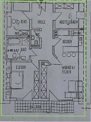 Helle 3-Zimmer Dachgeschosswohnung mit Balkon in Dudenhofen