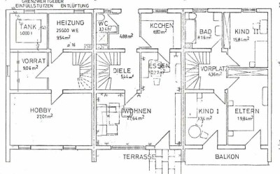 Sanierungsbedürftiges 5-Zimmer-Reihenmittelhaus in Pliening