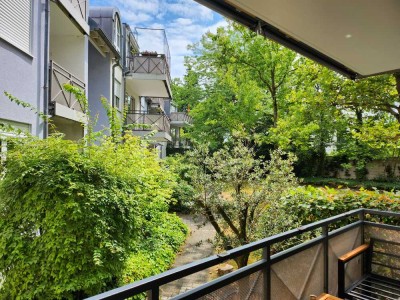 modernisierte 2,5-Zi-Wohnung mit Balkon & hochwertiger Einbauküche – Nähe Main