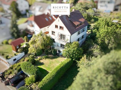 Freiwerdendes 3-Familienhaus in begehrter Aussichtslage in Esslingen Liebersbronn