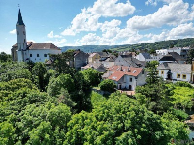 Panoramablick | Einfamilienhaus mit ca. 230m² Wohnnutzfläche &amp; ca. 1.800m² Eigengrund | 6 Minuten nach Wien