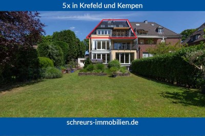 Stilvolle Maisonette-Studiowohnung mit Traumausblick im Bismarckviertel nahe Krefelder Stadtwald
