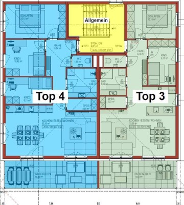Moderne 3-Zimmer Neubauwohnung mit Balkon und Carport TOP3