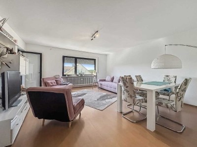 Gepflegte 3-Zimmer-Wohnung mit Balkon, Loggia und Garage in ruhiger Lage von Offenbach an der Queich