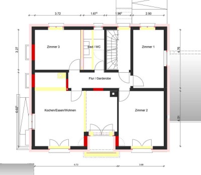 Erstbezug nach Sanierung und Einbauküche: Geschmackvolle 4-Zimmer-Wohnung mit geh. Innenausstattung