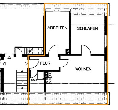 Charmante 3 Zimmer Single-Wohnung im DG