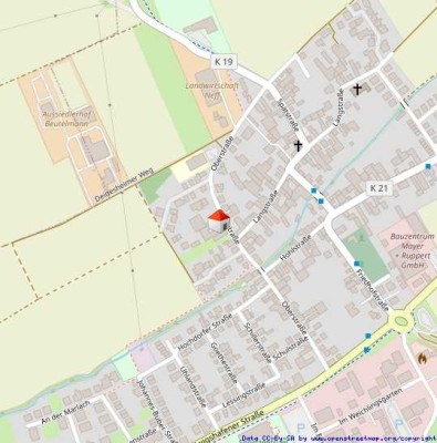 Neubau und Abriss oder Bebauung eines Teilgrundstücks: 
Gut geschnittenes Areal von  ca. 1.459 m²