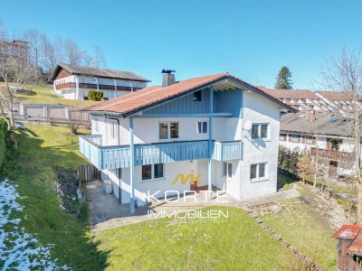 Kleines Einfamilienhaus 
 mit PANORAMA - BERGBLICK in 
 Oberreute im Allgäu