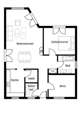 Schönes Bungalowhaus zur Miete in ruhiger, idyllischer Lage