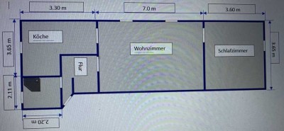 Schöne 2-Zimmer-Etagen Altbau Wohnung in Bielefeld