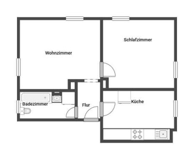 Demnächst frei! 2-Zimmer-Wohnung in Dortmund
