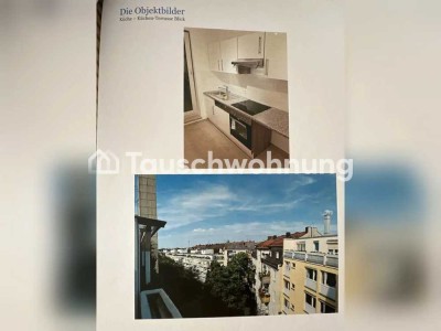 Tauschwohnung: helles sonniges Penthouse mit zwei Balkonen im Zentrum von N