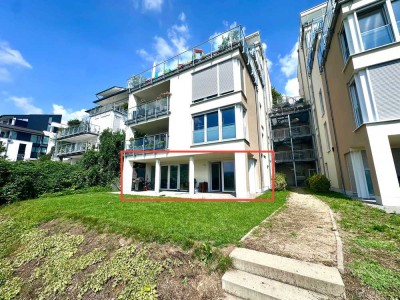**Ebenerdige Terrassen Neubauwohnung in zentraler Lage von Koblenz mit Moselblick**