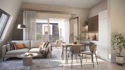 Helle Dachgeschosswohnung mit Balkon