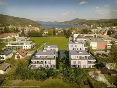 Exklusive 2-Zimmerwohunung mit Garten &amp; privatem Seezugang in Velden am Wörthersee.