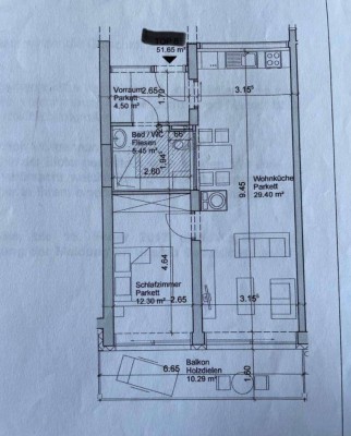 Suche Nachmieter für eine Moderne 2-Zimmer Neubau Wohnung mit Balkon und Garage