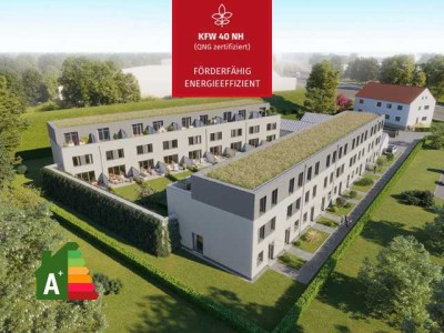 Nachhaltig wohnen, clever sparen: KfW-40-NH Haus mit umweltfreundlicher Pelletheizung