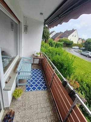 Stilvolle 2-Raum-Erdgeschosswohnung mit Balkon und EBK nähe Königsbrügge
