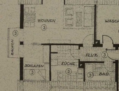 Zwei-Zimmer-Wohnung - ab sofort bezugsfrei