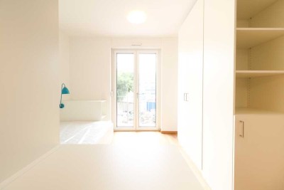 Voll möbliertes Microapartment im Neubau-Wohnquartier FRANKY!