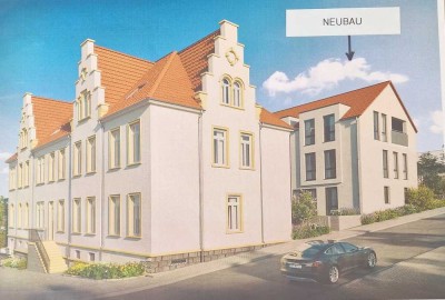 Exclusive 2 Zimmer-Neubauwohnung mit Terrasse und Blick auf Blauer Turm / Mieterstromkonzept