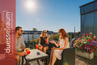 Bilk: Maisonette mit großer Terrasse – stilvolles Wohnen über den Dächern für Eigennutzer & Anleger