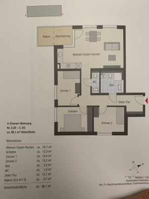 Exklusive 4-Raum-Wohnung mit gehobener Innenausstattung mit Einbauküche in Tübingen