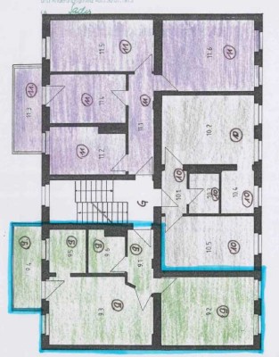 Zentrumsnah gelegene 2- Zimmer Wohnung mit Balkon zu vermieten