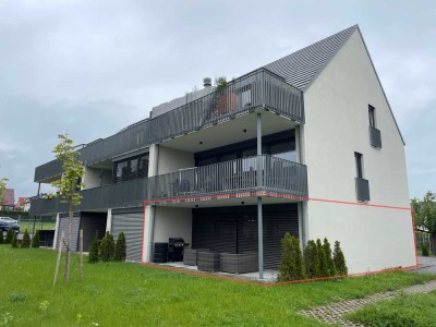 Helle, neue, ruhige 3-Raum-Wohnung mit großer Terrasse und Fußbodenheizung