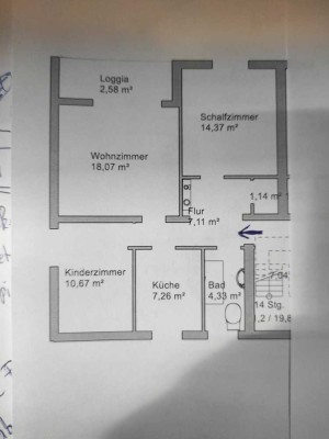 Ansprechende und helle 3-Raum-Wohnung mit Balkon in Sibbesse OT Hönze