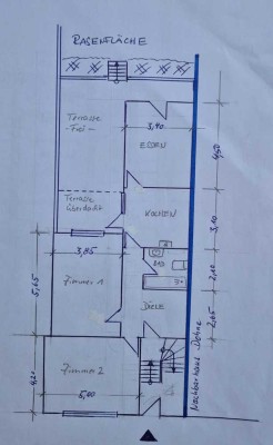 3 Zimmer Altbau-Wohnung mit Balkon und Gartenmitbenutzung in Mülheim Mitte, Nähe Ruhr