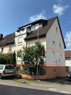 Gepflegte 3-Zimmer-EG Wohnung mit eigenem Garten in Besigheim