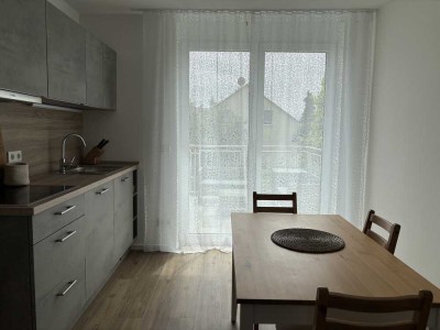 Möblierte 1,5-Zimmer-Wohnung, mit Bad, Balkon und EBK in Hattersheim-Eddersheim
