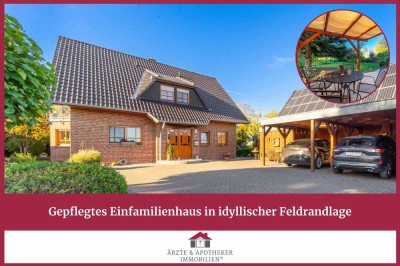 Gepflegtes Einfamilienhaus in idyllischer Feldrandlage