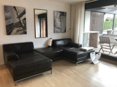 Helle möblierte 2-Zimmer-Wohnung mit Balkon und EBK in Waldbronn