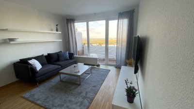 Exklusive möbilierte 2-Raum-Wohnung mit gehobener Innenausstattung mit Balkon in Mainz