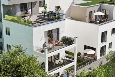 Neubau: 3 ZKB in bester Lage, top Ausstattung und Aufteilung, Balkon, Keller und Garage