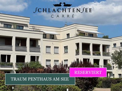 Schlachtensee-Carreé: Luxus 3,5-Zi.-Penthouse, 130 m² Dachterrasse, 3 Garagen, über 310 m² Gesamtfl.